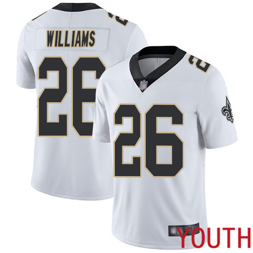 New Orleans Saints Limited White Youth P J  Williams Road Jersey NFL Football #26 Vapor Untouchable Jersey->youth nfl jersey->Youth Jersey
